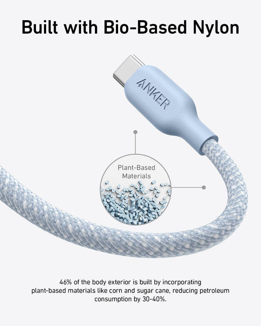 anker 543 usb-c to usb-c cable bio-braided