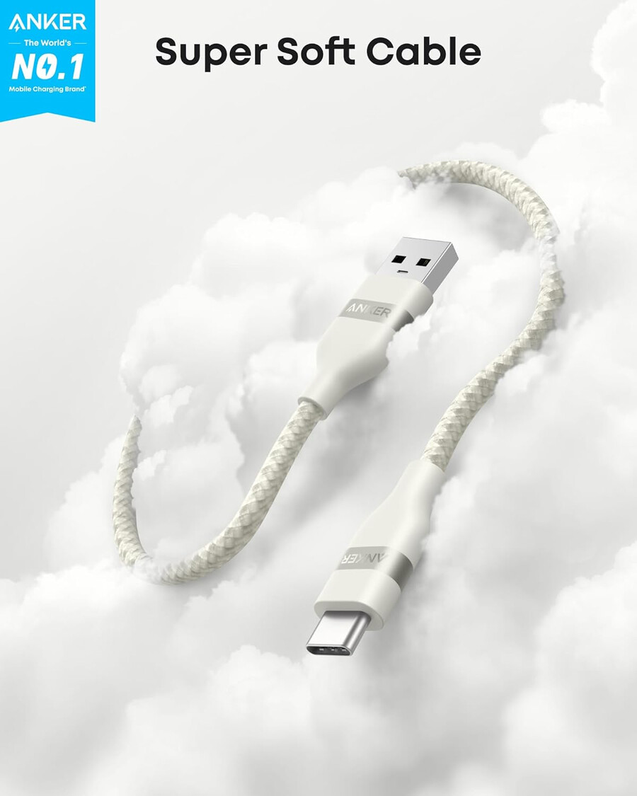 anker usb-a to usb-c cable 3 ft upcycled-braided 2 pack)