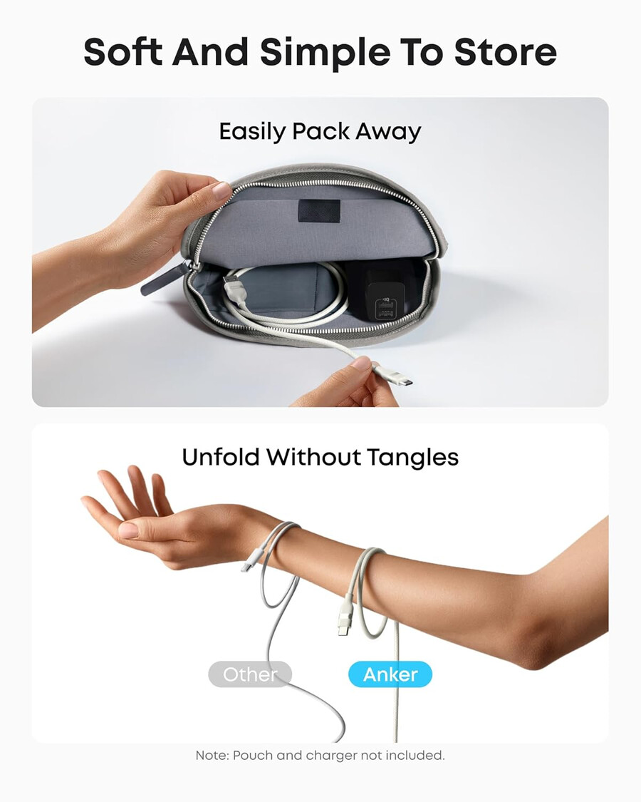 anker usb-a to usb-c cable 3 ft upcycled-braided 2 pack)