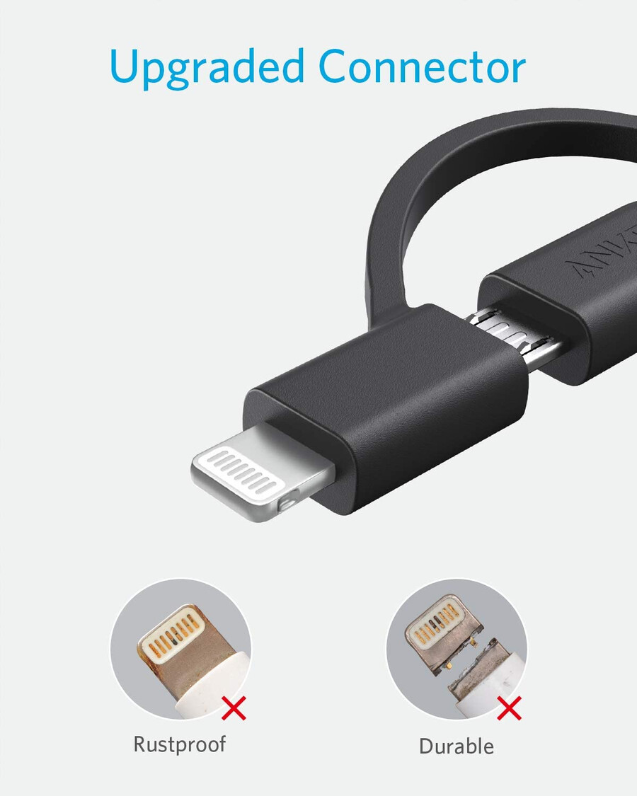 anker 321 usb-a to lightning cable 3 ft 3-in-1