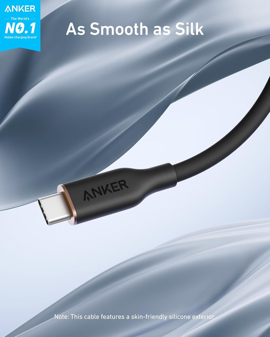 anker 643 usb-c to usb-c cable flow silicone