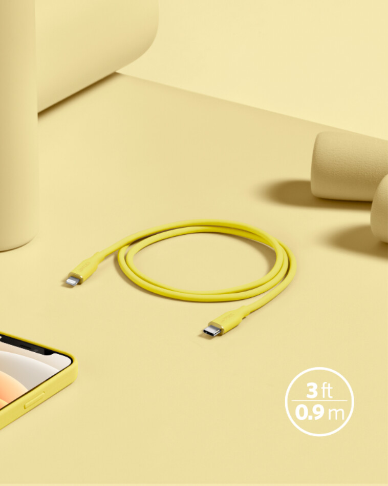 anker 641 usb-c to lightning cable flow 3 ft silicone