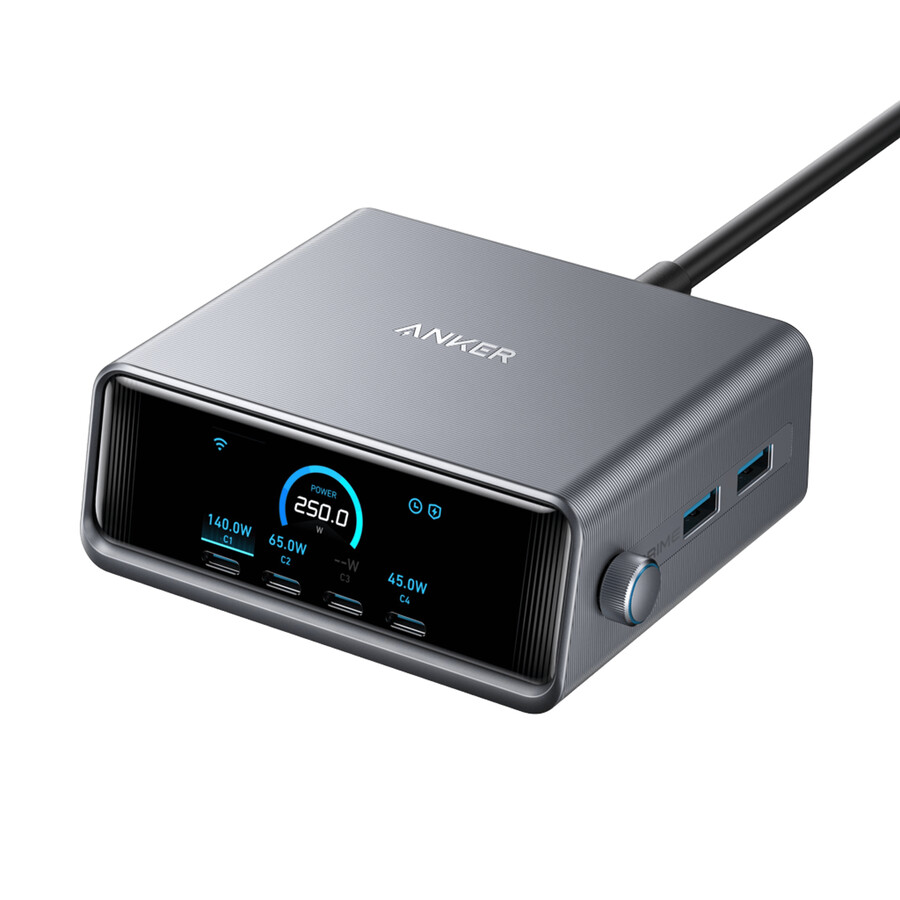 anker prime charger 250w 6 ports ganprime