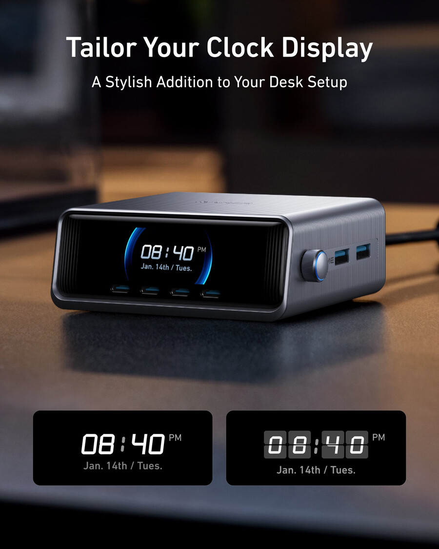 anker prime charger 250w 6 ports ganprime