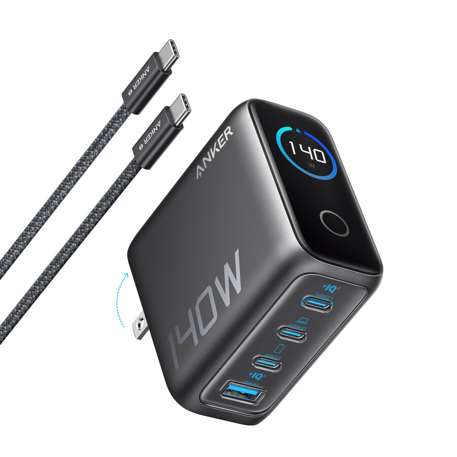 anker charger 140w 4-port pd 3.1 with usb-c cable