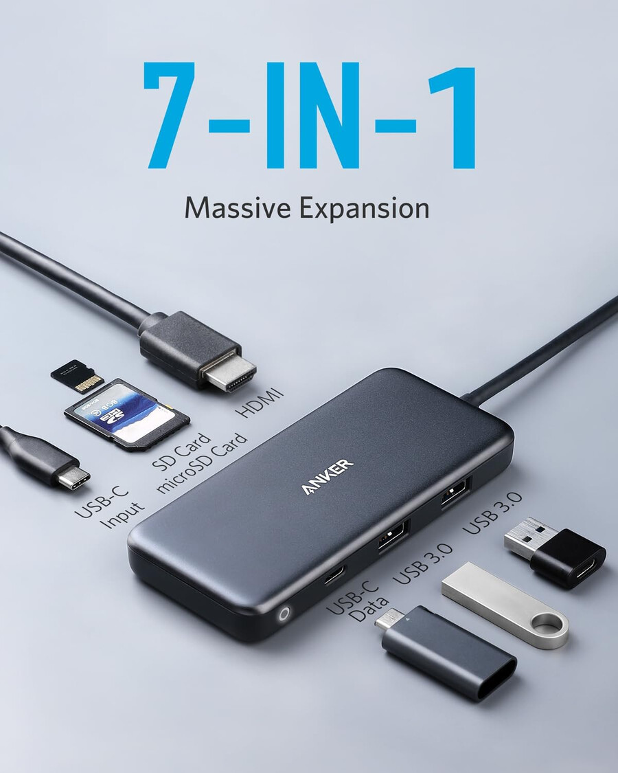 anker 341 usb-c hub 7-in-1