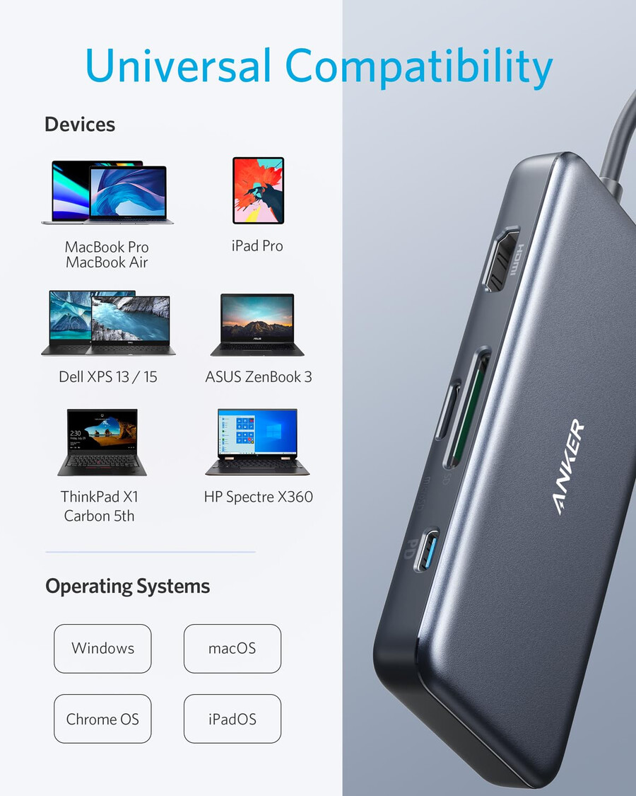 anker 341 usb-c hub 7-in-1