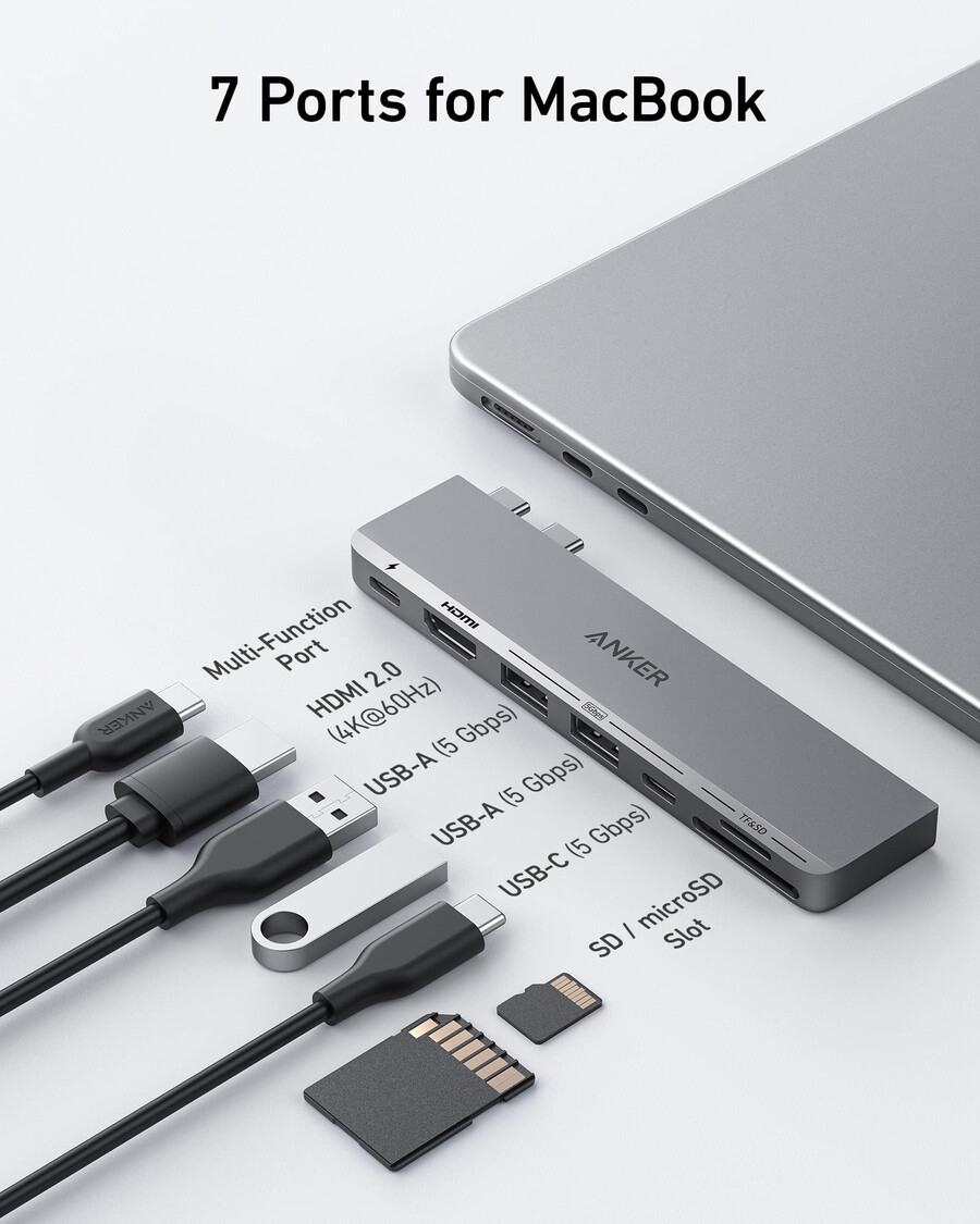 anker 547 usb-c hub 7-in-2 for macbook