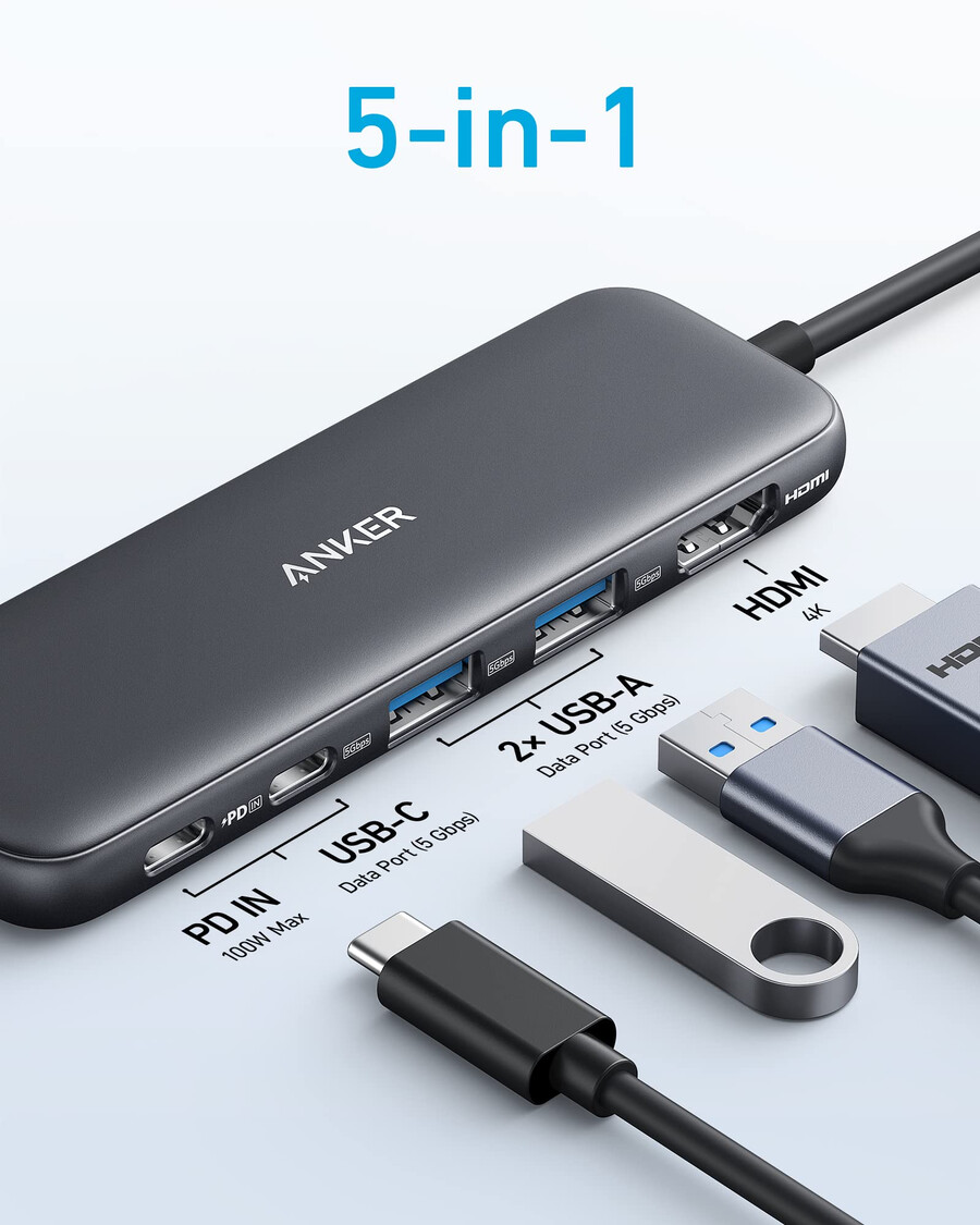 anker 332 usb-c hub 5-in-1