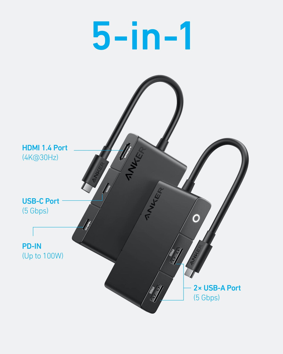 anker 322 usb-c hub 5-in-1