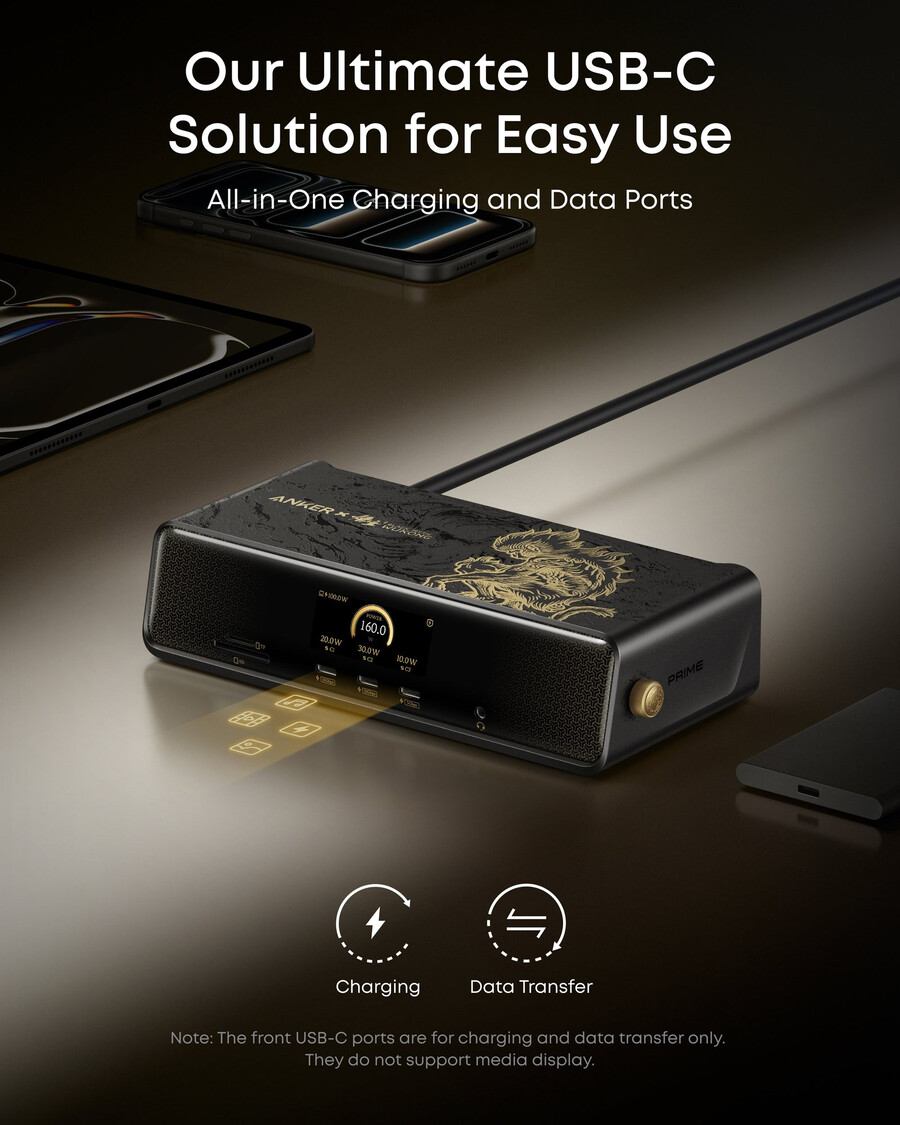 anker × black myth wukong edition anker prime docking station 14-in-1 triple display displaylink with dl7400