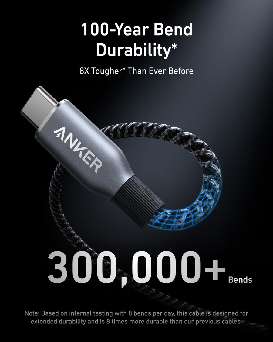 anker prime charging docking station with 240w usb-c to usb-c cable