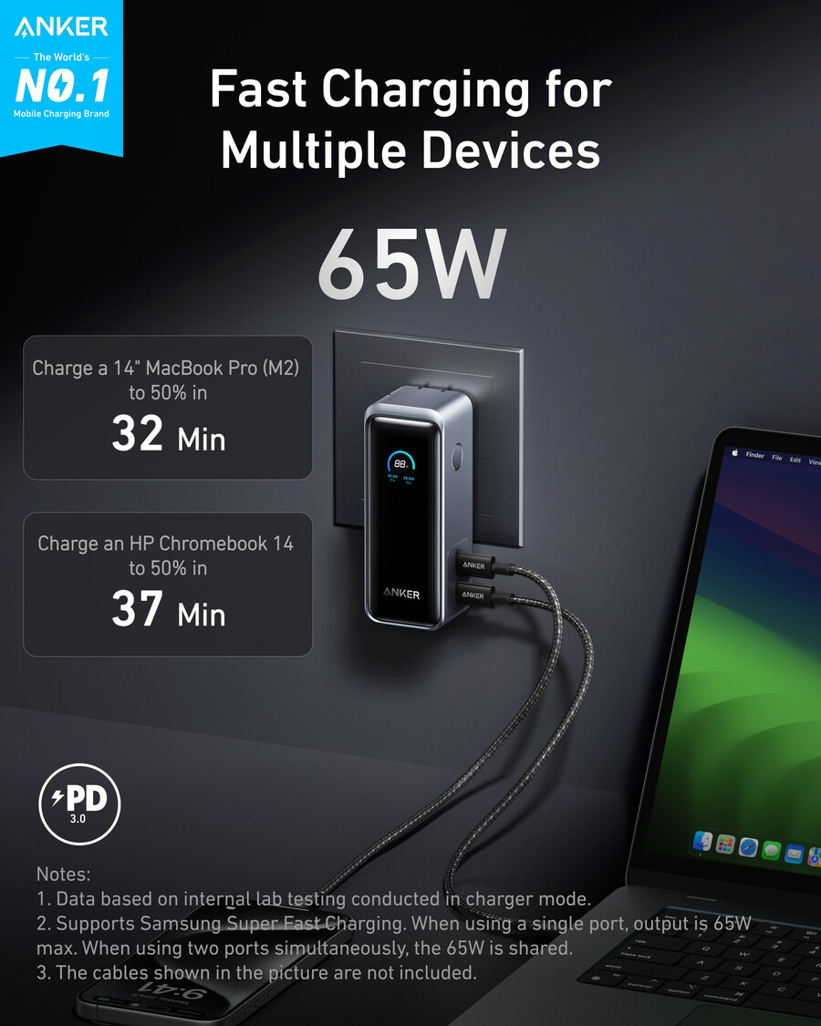 anker prime power bank 9.6k 65w fusion