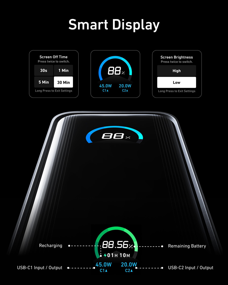 anker prime power bank 9.6k 65w fusion