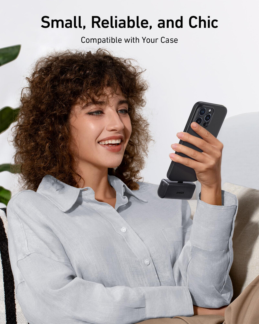 anker nano power bank 22.5w built-in usb-c connector
