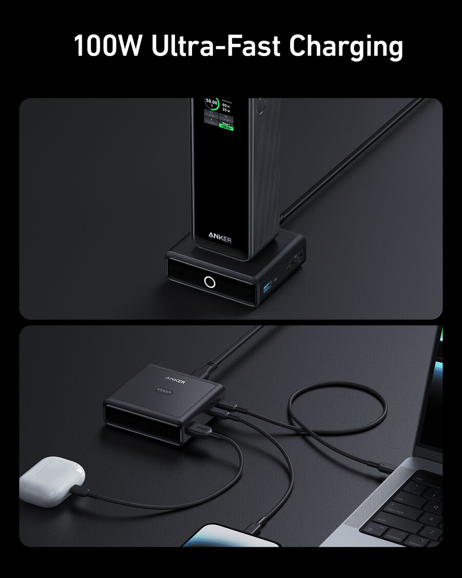 anker 100w charging base for anker prime power bank