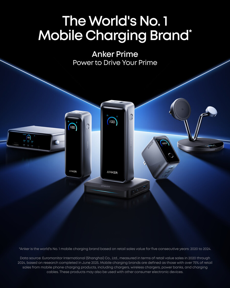 anker prime power bank 26k 300w with charging base