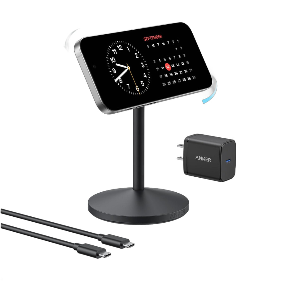 anker maggo iphone 17 magsafe charger compatible stand qi2 15wwith adapter